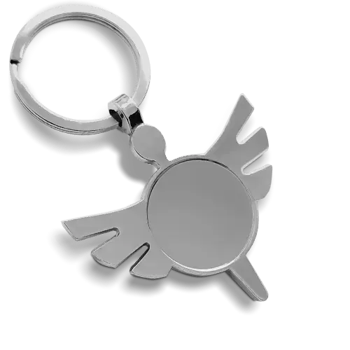 Angel Keychain Round Auto