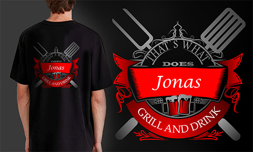 Galleri-grillmester-T-Shirt-med-navn-2