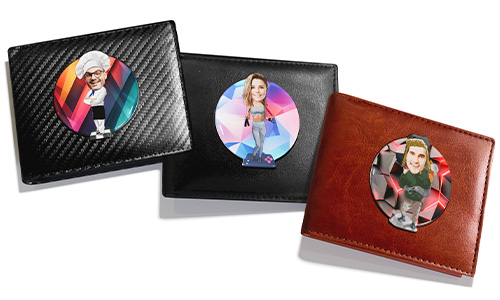 Personalized Wallet in Comic Style With Your Hobby Or Profession