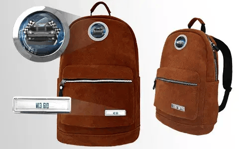 Sac à dos velours marron