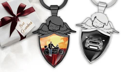Llavero de ángel personalizado - regalo para tu abuela