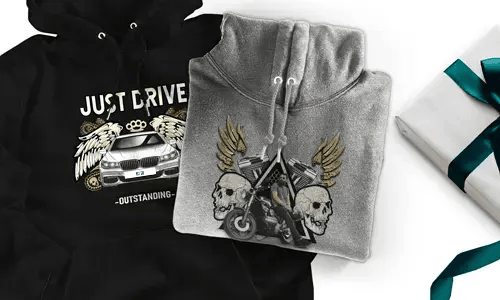 Hoodie con motivo di auto per tuo figlio

