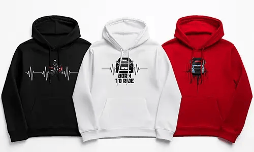 Hoodie With Your Vehicle And Heartbeat Design
