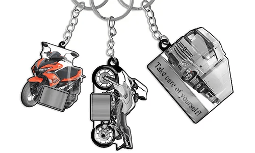 Llavero Texto Moto