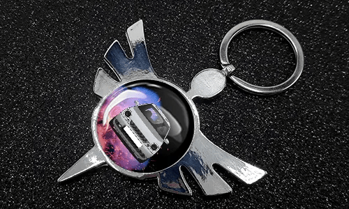 Andělská klíčenka - kulatá