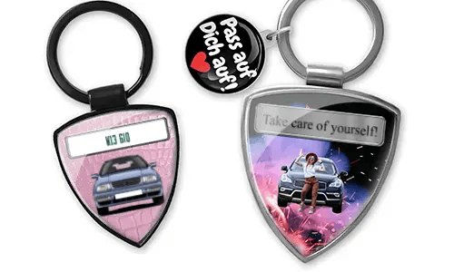 Porte-clés bouclier - cadeau unique pour ta fille