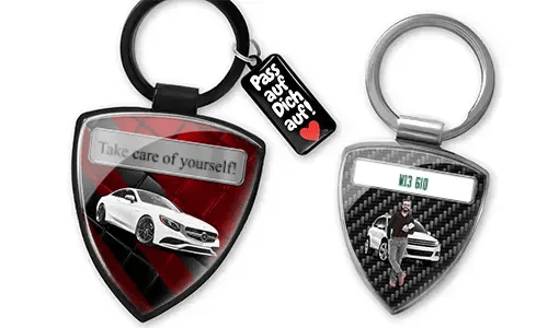 Porte-clés bouclier pour mari