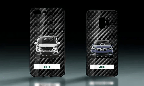 Pouzdro na mobil - Glass Carbon