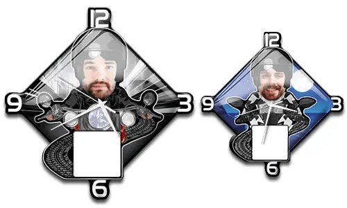 Nástěnné hodiny motocykl