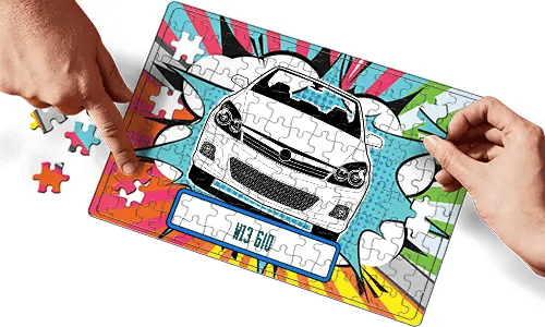 Puzzle Car Comic