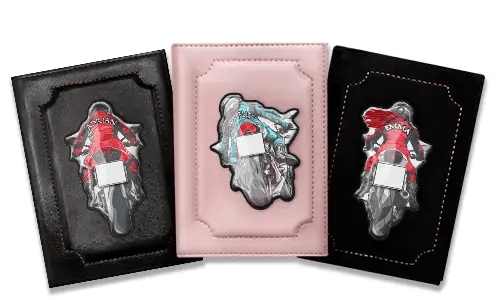 Porte-carte grise avec ton nom et ta plaque d'immatriculation