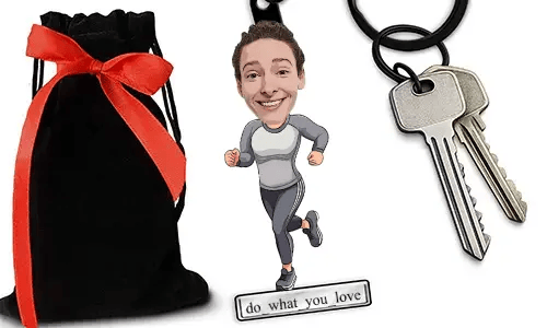 Personalized Social Media Icon Keychain With Name And 