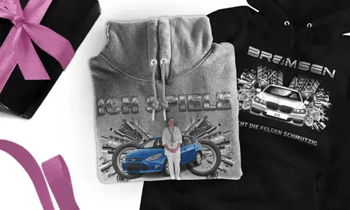 Tuning-Hoodie mit deinem Oma-Foto