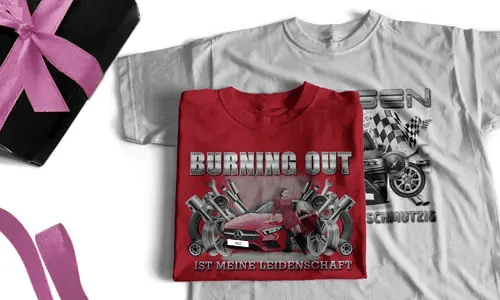 T-Shirt mit Tuning-Design für deine Freundin
