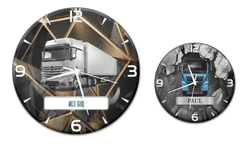 Reloj de pared para amantes de los camiones