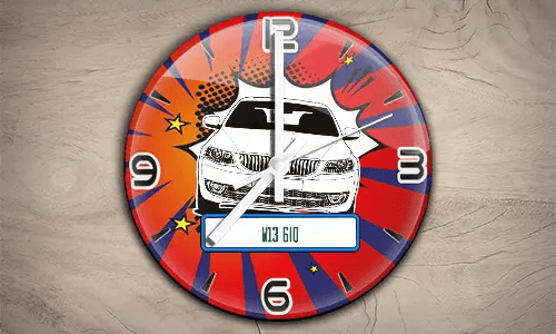 Comic Wanduhr