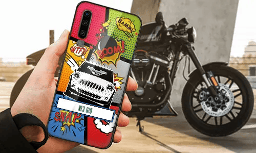 personalisierte handyhülle mit Motorradsilhouette auf dem Motorrad Hintergrund handyhülle personalisieren