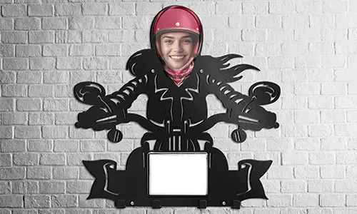 gallery-keyholder-wall-motorcycle-rider-skeleton-face-license-plate-and-text-printed-1
