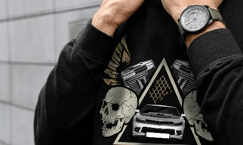 auto pullover Schwarz mit schwarzem Auto pullover auto