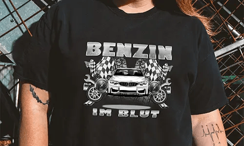 shirt tuning Schwarz 