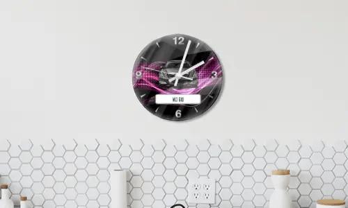 wanduhr mit foto auf dem Weißes Wand wanduhr mit bildern