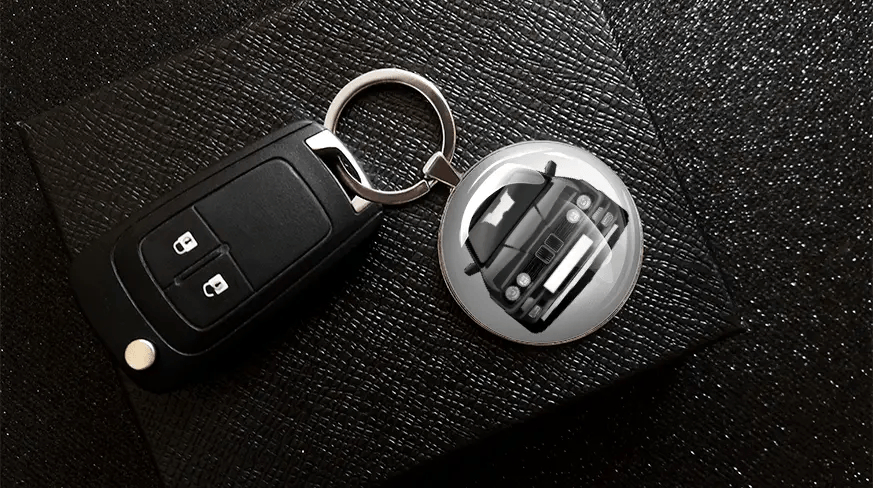 Keychain round individual